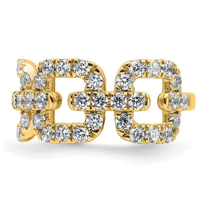 True Origin 14K Gelbgold 2 3/8 Karat Im Labor Gezüchtet Diamant Vs+ F+ Komplett Ehering Ring
