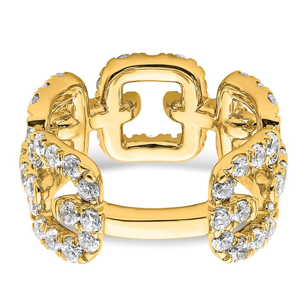 True Origin 14K Gelbgold 2 3/8 Karat Im Labor Gezüchtet Diamant Vs+ F+ Komplett Ehering Ring