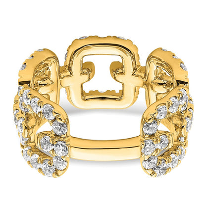 True Origin 14K Gelbgold 2 3/8 Karat Im Labor Gezüchtet Diamant Vs+ F+ Komplett Ehering Ring