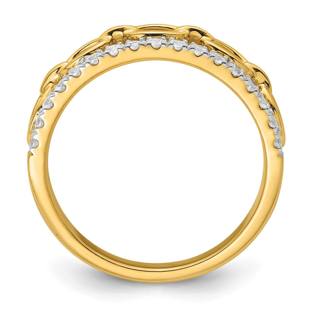 14K Bicolor True Origin 1/3 Karat Im Labor Gezüchtet Diamant Vs D E F Ring