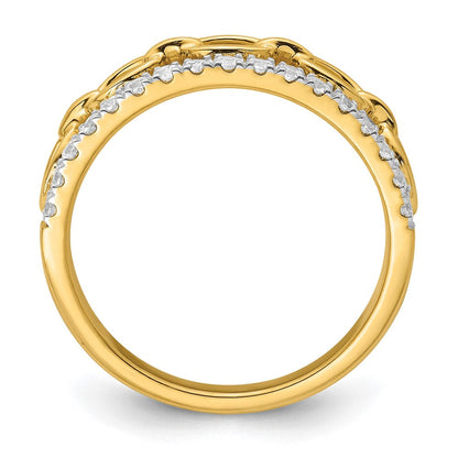 14K Bicolor True Origin 1/3 Karat Im Labor Gezüchtet Diamant Vs D E F Ring