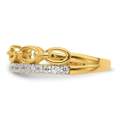 14K Bicolor True Origin 1/3 Karat Im Labor Gezüchtet Diamant Vs D E F Ring