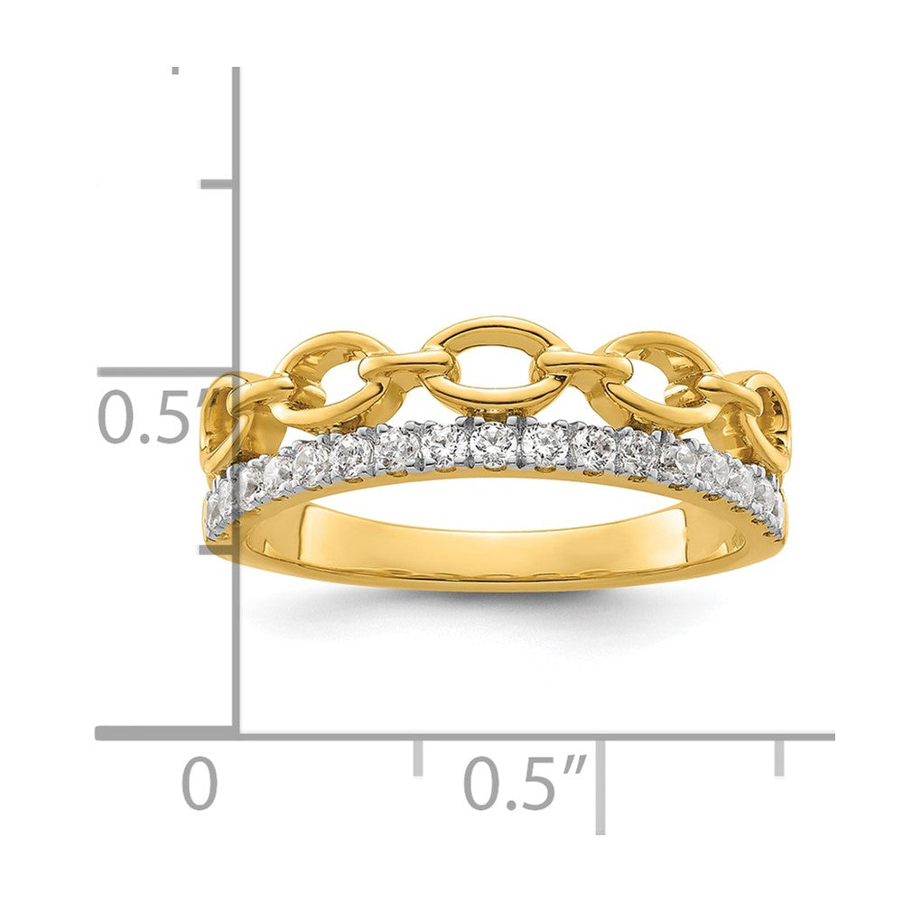 14K Bicolor True Origin 1/3 Karat Im Labor Gezüchtet Diamant Vs D E F Ring
