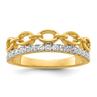 14K Bicolor True Origin 1/3 Karat Im Labor Gezüchtet Diamant Vs D E F Ring