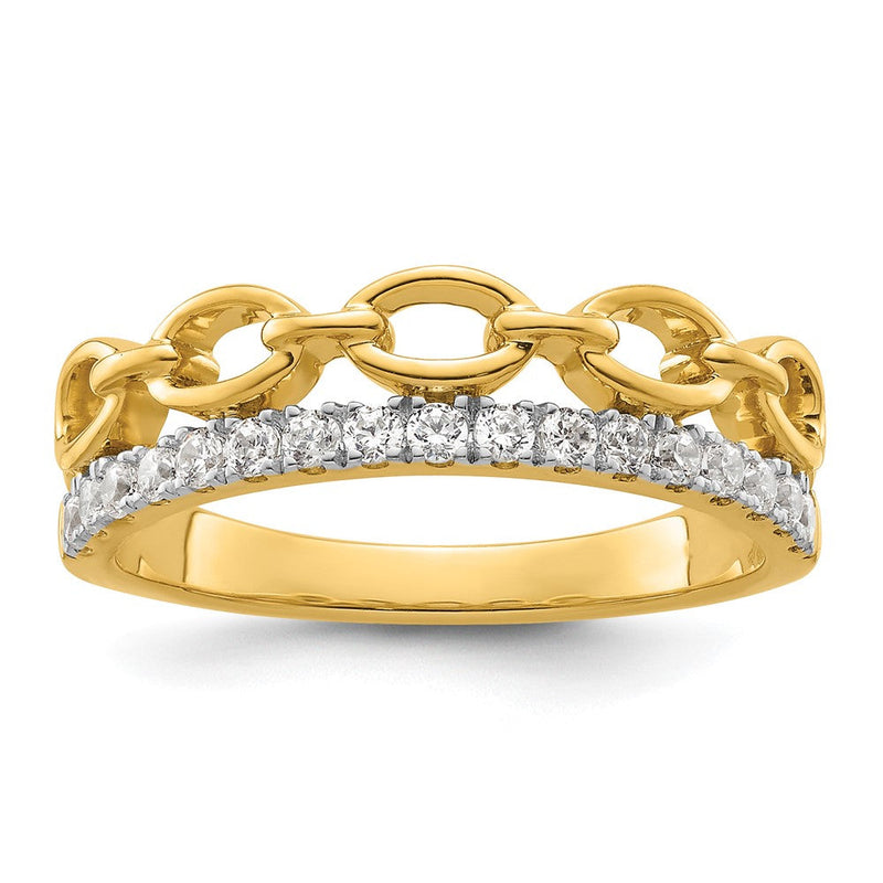 14K Bicolor True Origin 1/3 Karat Im Labor Gezüchtet Diamant Vs D E F Ring