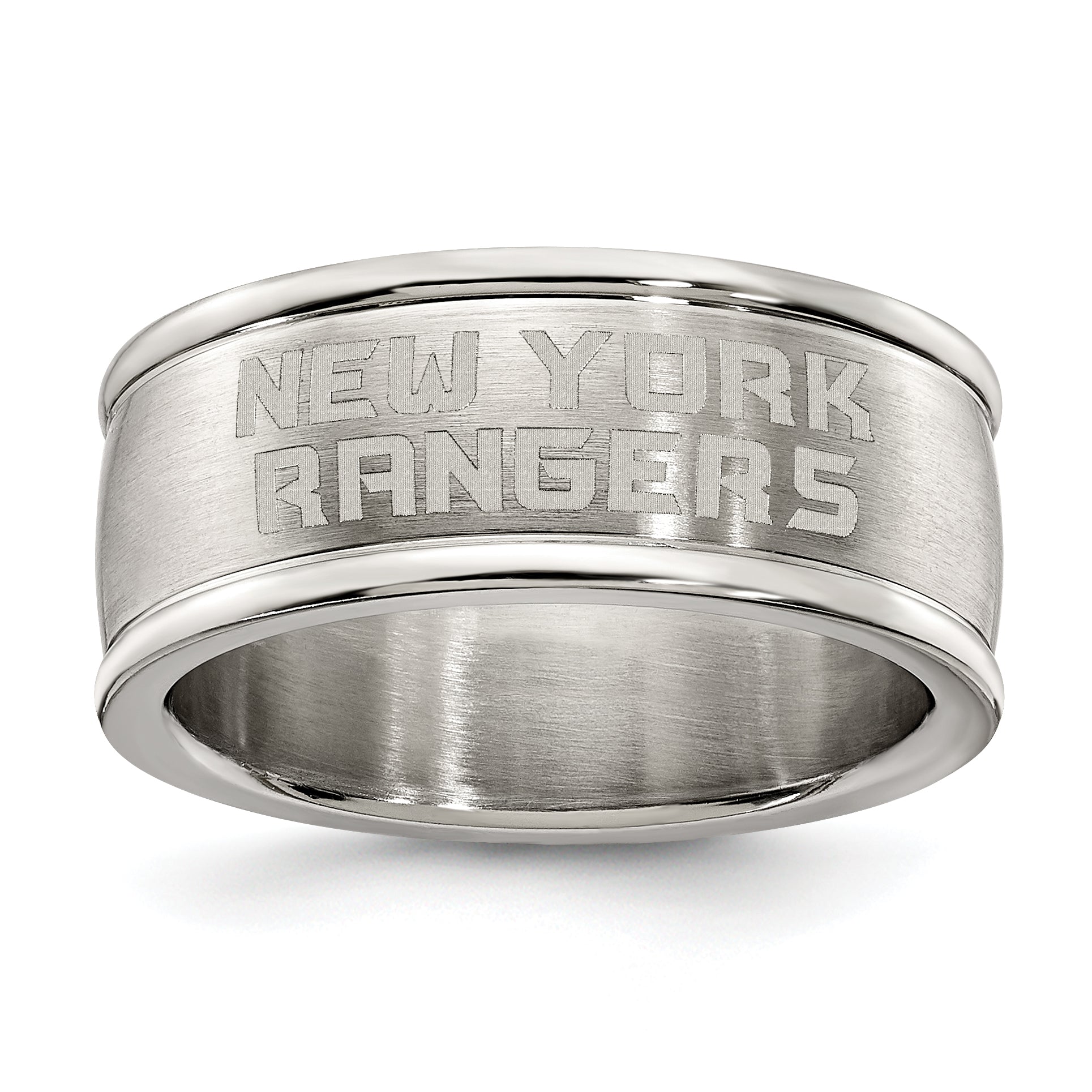 Edelstahl New York Rangers Logo Ring