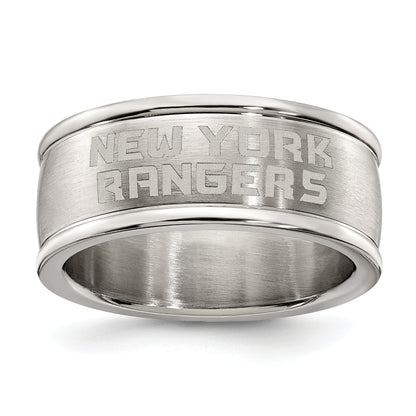 Edelstahl New York Rangers Logo Ring