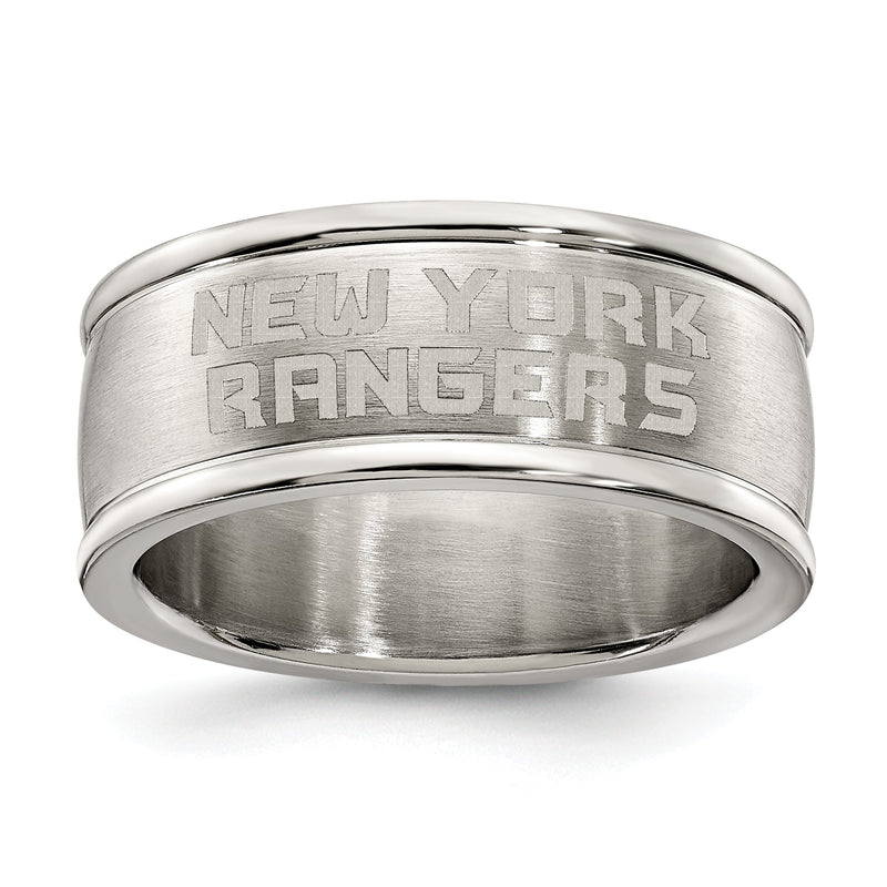 Edelstahl New York Rangers Logo Ring