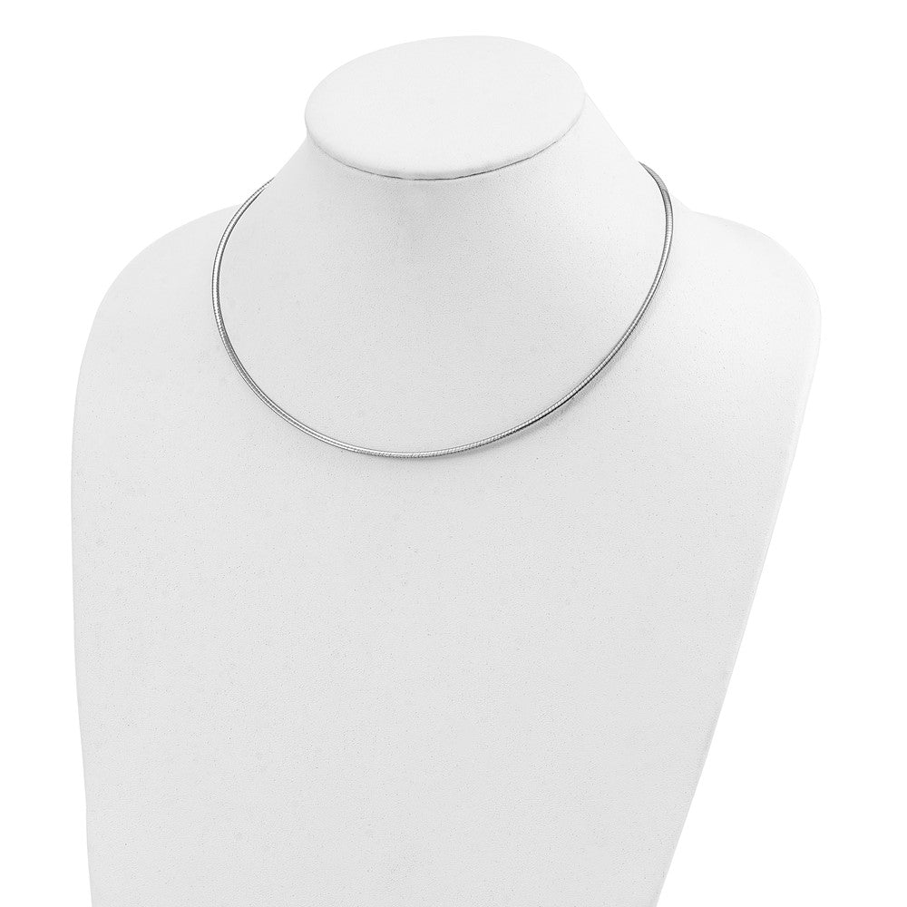 14K Bicolor Wendbar 2mm Omega Halskette