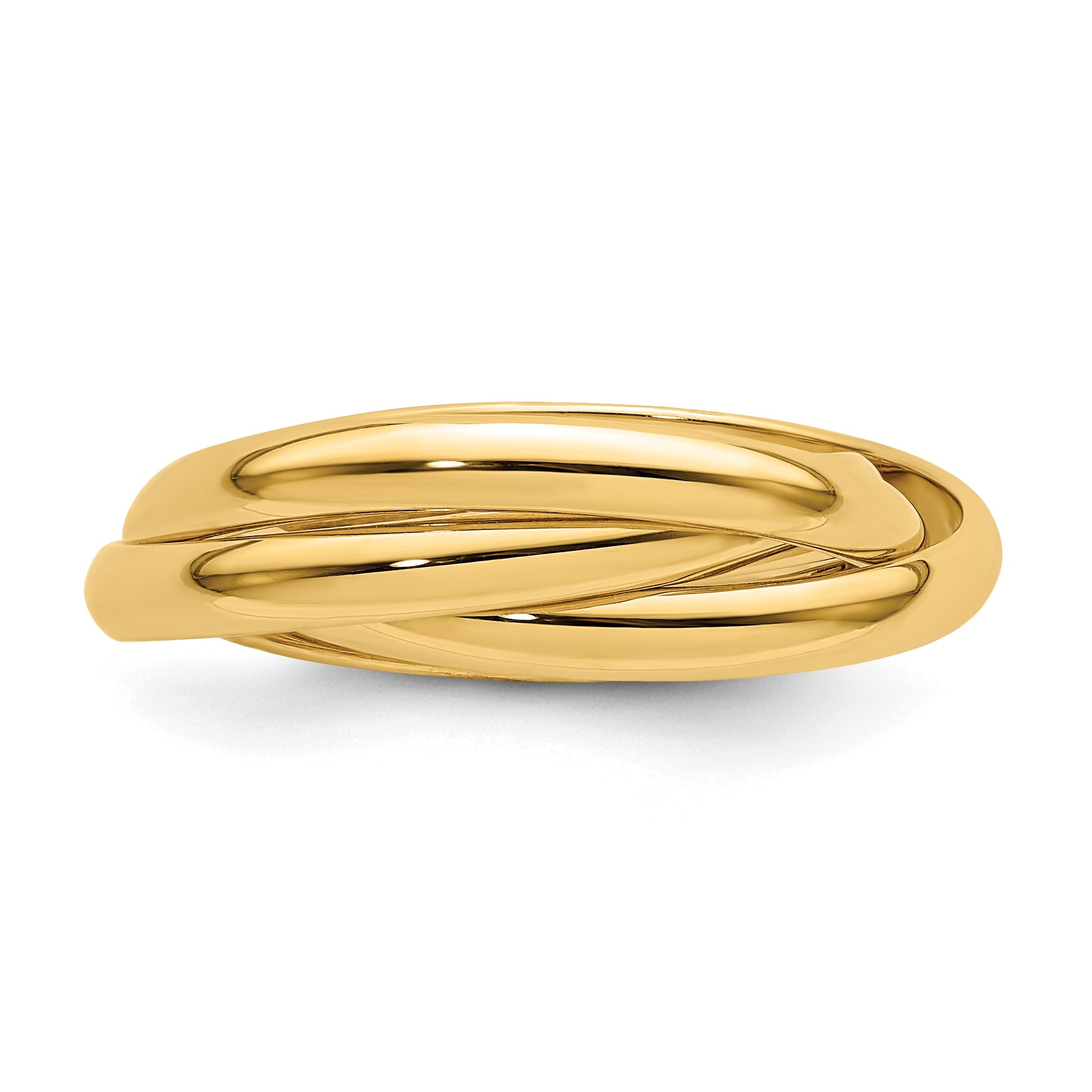 Rolling-Ring aus 14K Gelbgold, poliert