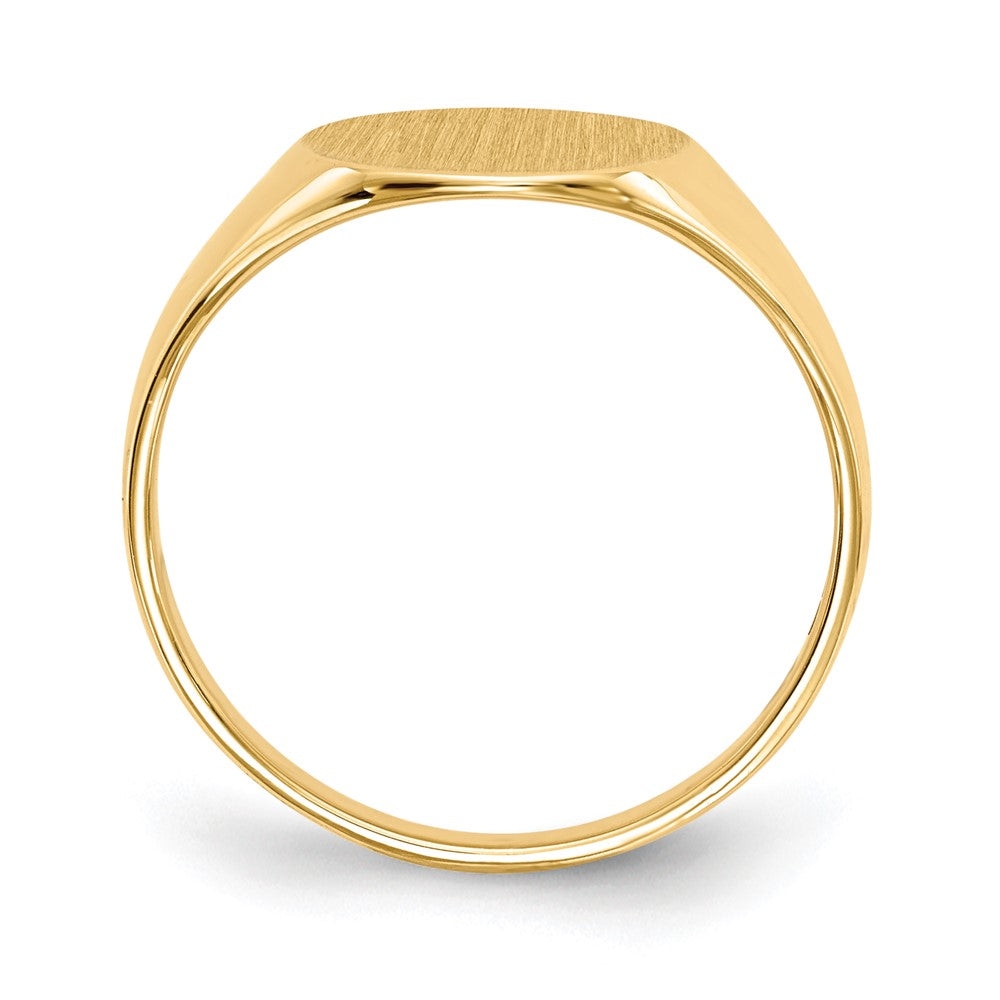14K Gelbgold Siegelring 11,0x9,5 mm mit offener Rückseite