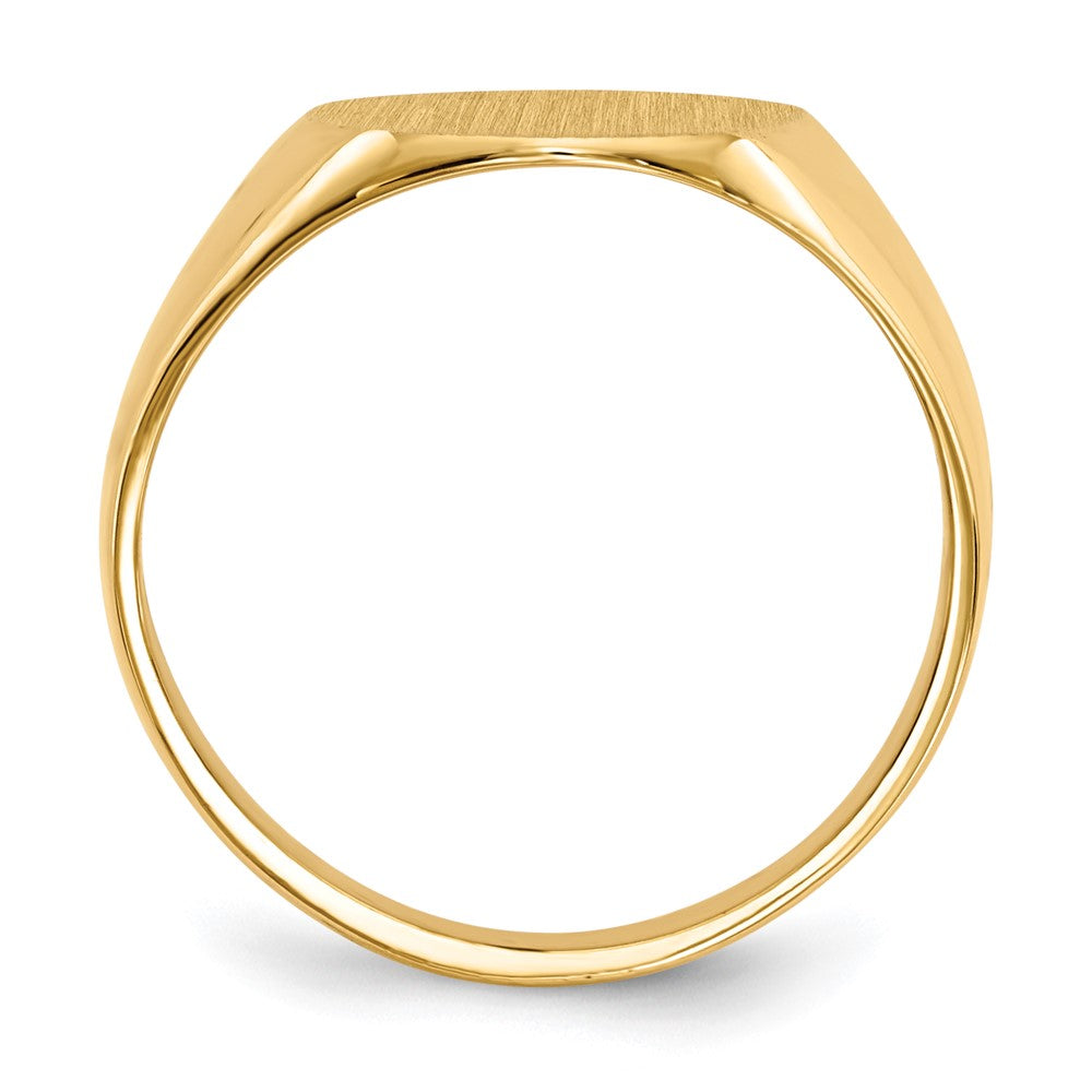 14K Gelbgold Herren-Siegelring 12,5x11,5mm mit offenem Boden