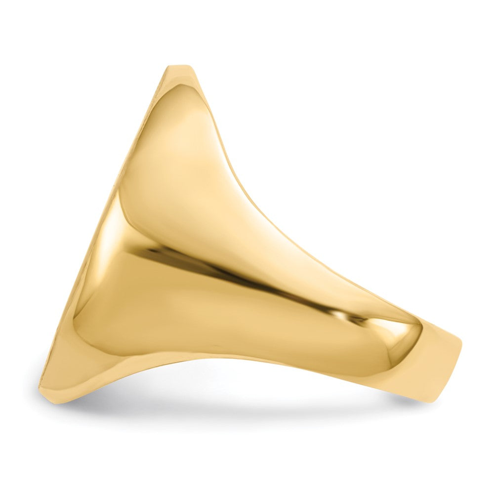 10K Gelbgold Siegelring für Herren