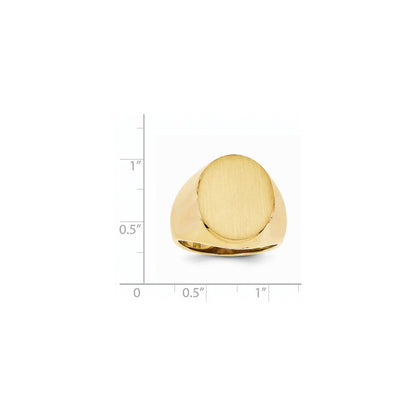 14K Gelbgold Herren-Siegelring