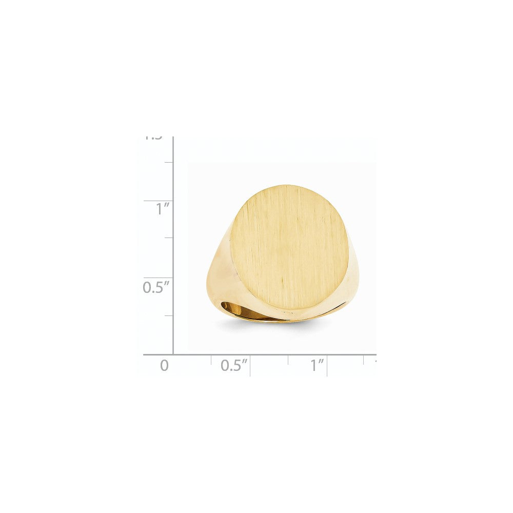 14K Gelbgold Herren-Siegelring