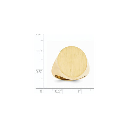 14K Gelbgold Herren-Siegelring
