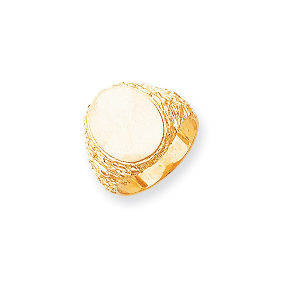 14K Gelbgold Siegelring für Herren