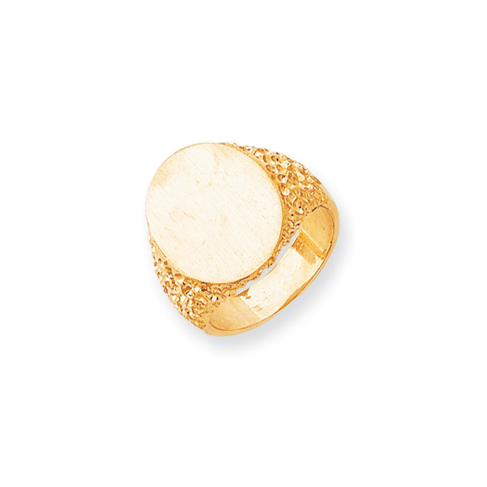 14K Gelbgold Siegelring für Herren
