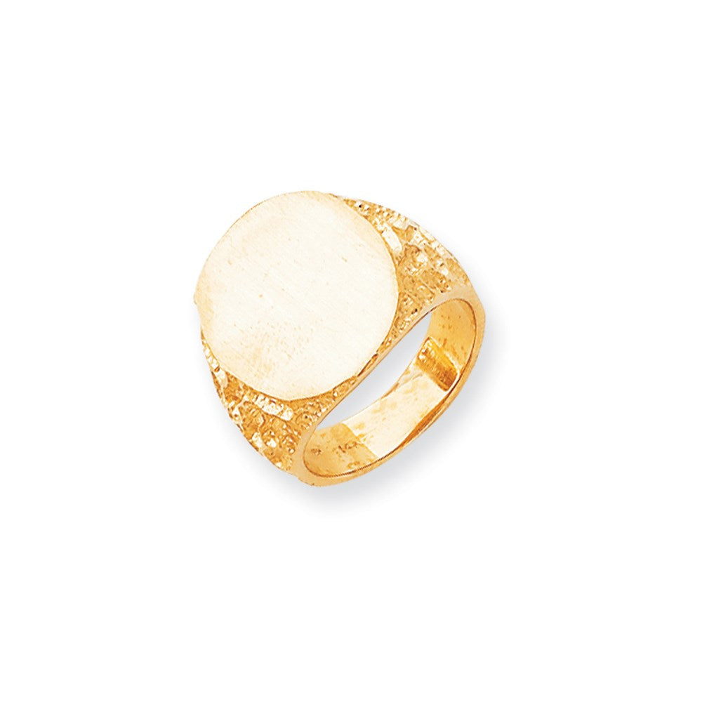 14K Gelbgold Siegelring für Herren
