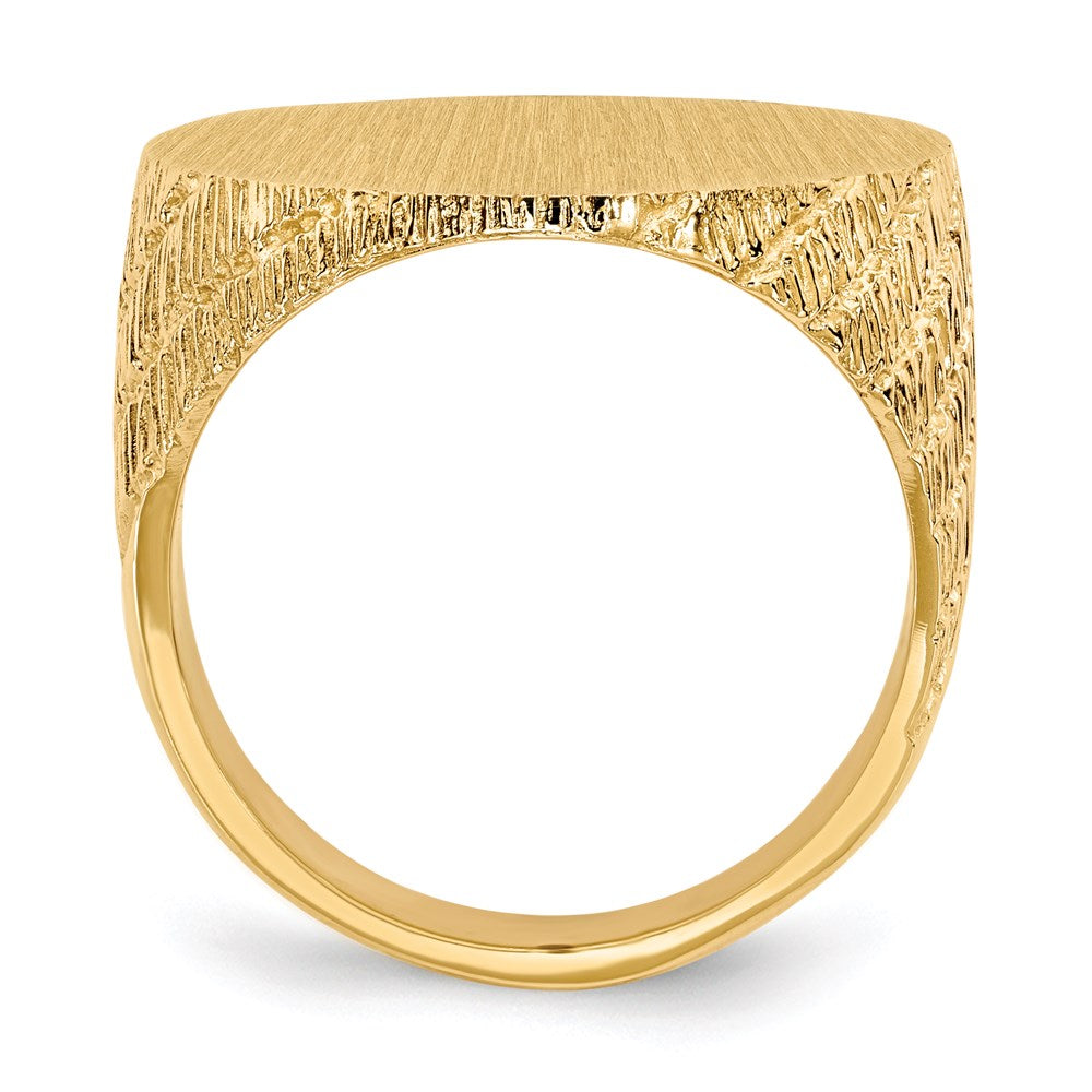 14K Gelbgold Siegelring für Herren