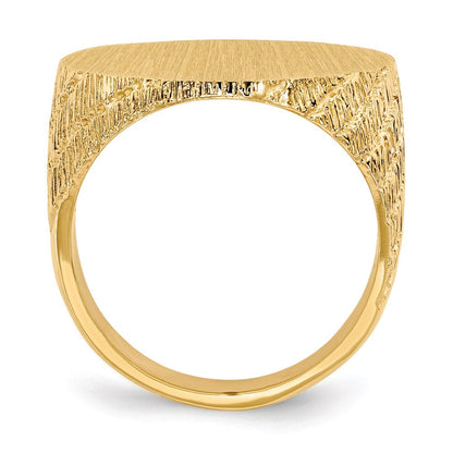 14K Gelbgold Siegelring für Herren