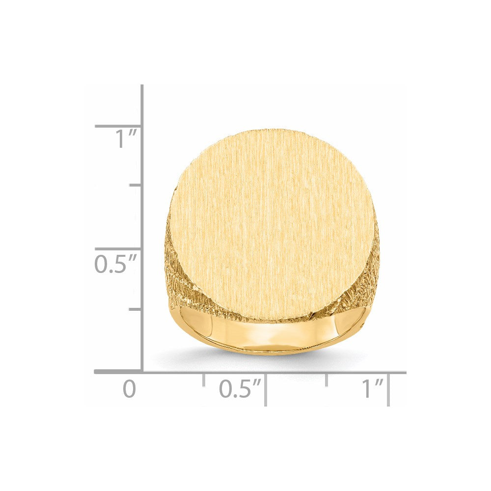 14K Gelbgold Siegelring für Herren