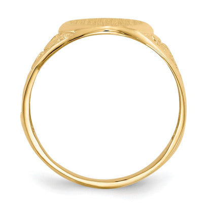 INDIVIDUALFERTIGUNG MICHEL BOLLI - 14K Gelbgold 15,0x11,5mm Herren-Siegelring mit offener Rückseite