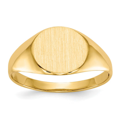 14K Gelbgold Siegelring 8,5x9,5mm mit offener Fassung