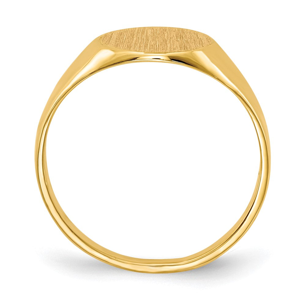 14K Gelbgold Siegelring, 9,5x10,0mm, offene Fassung
