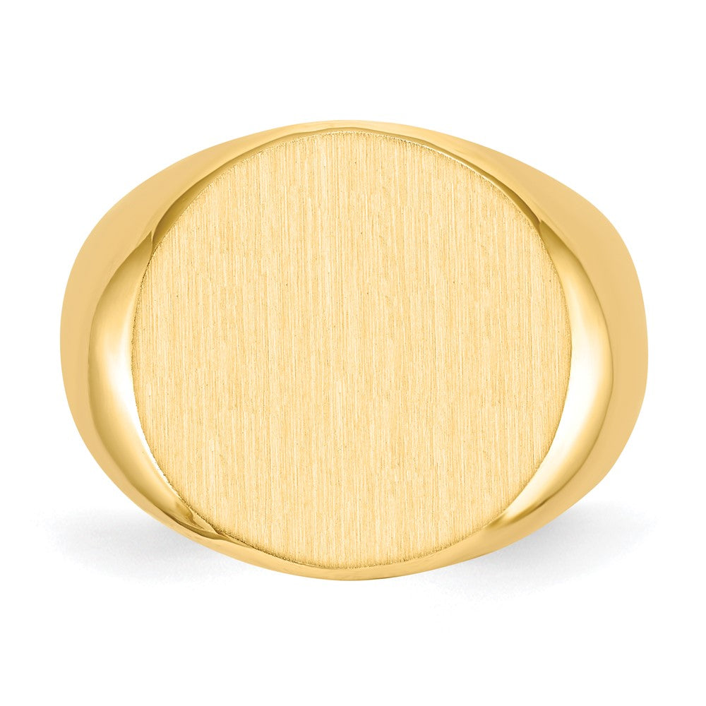 14K Gelbgold 18,0x18,0mm offener Herren-Siegelring