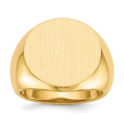 14K Gelbgold 18,0x18,0mm offener Herren-Siegelring