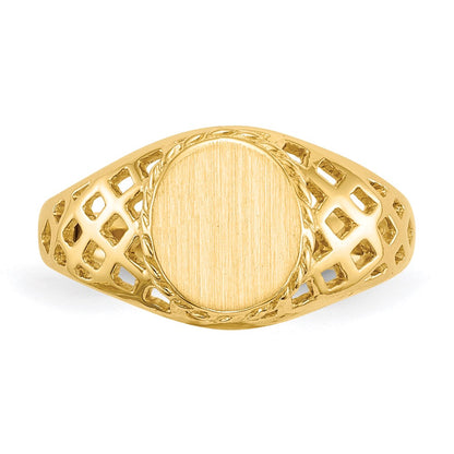 14K Gelbgold Siegelring