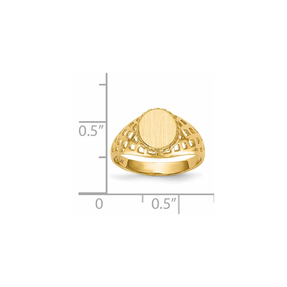 14K Gelbgold Siegelring