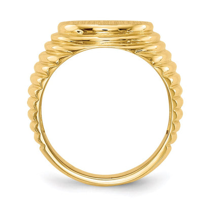 14K Gelbgold Siegelring für Herren