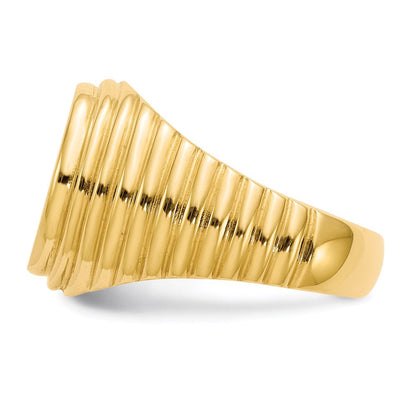 14K Gelbgold Siegelring für Herren
