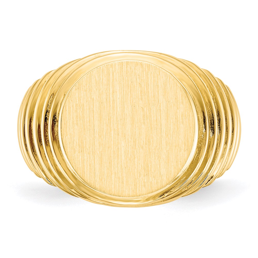 14K Gelbgold Siegelring für Herren