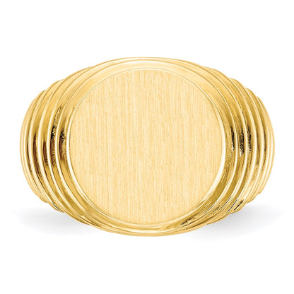 14K Gelbgold Siegelring für Herren