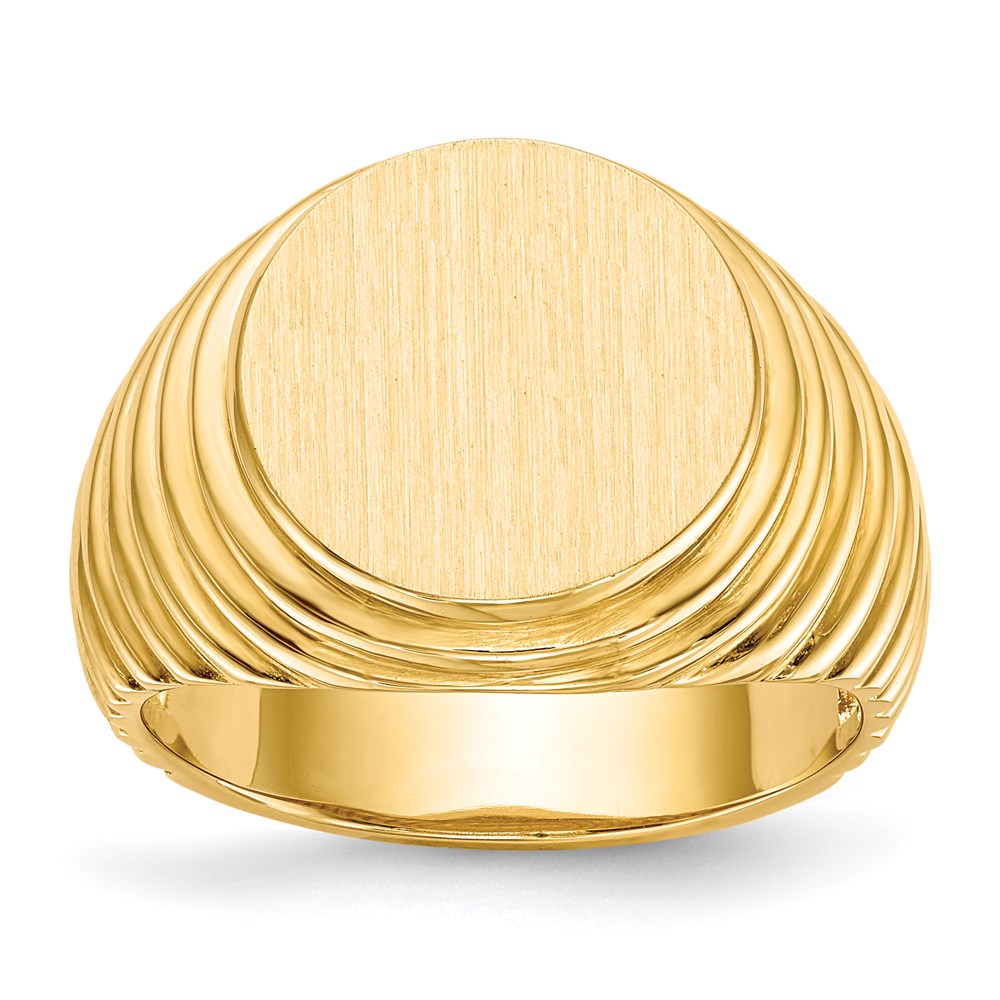 14K Gelbgold Siegelring für Herren