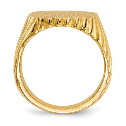 14K Gelbgold Siegelring für Herren