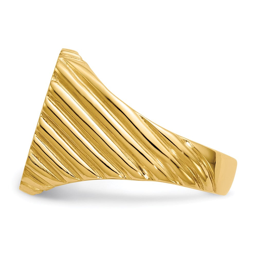 14K Gelbgold Siegelring für Herren