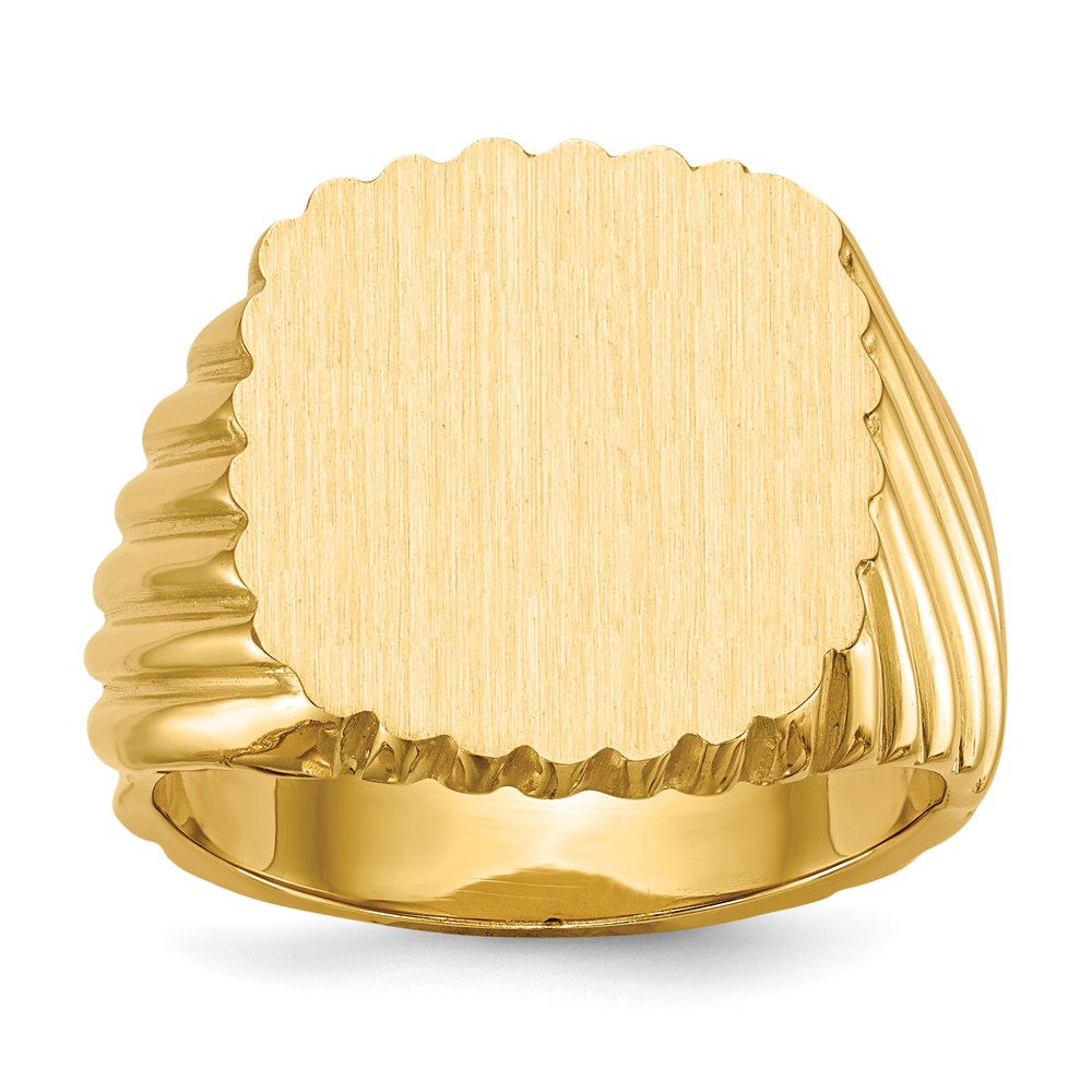 14K Gelbgold Siegelring für Herren