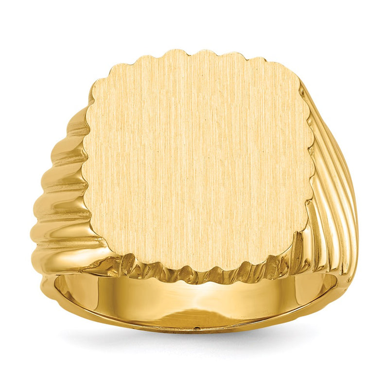 14K Gelbgold Siegelring für Herren