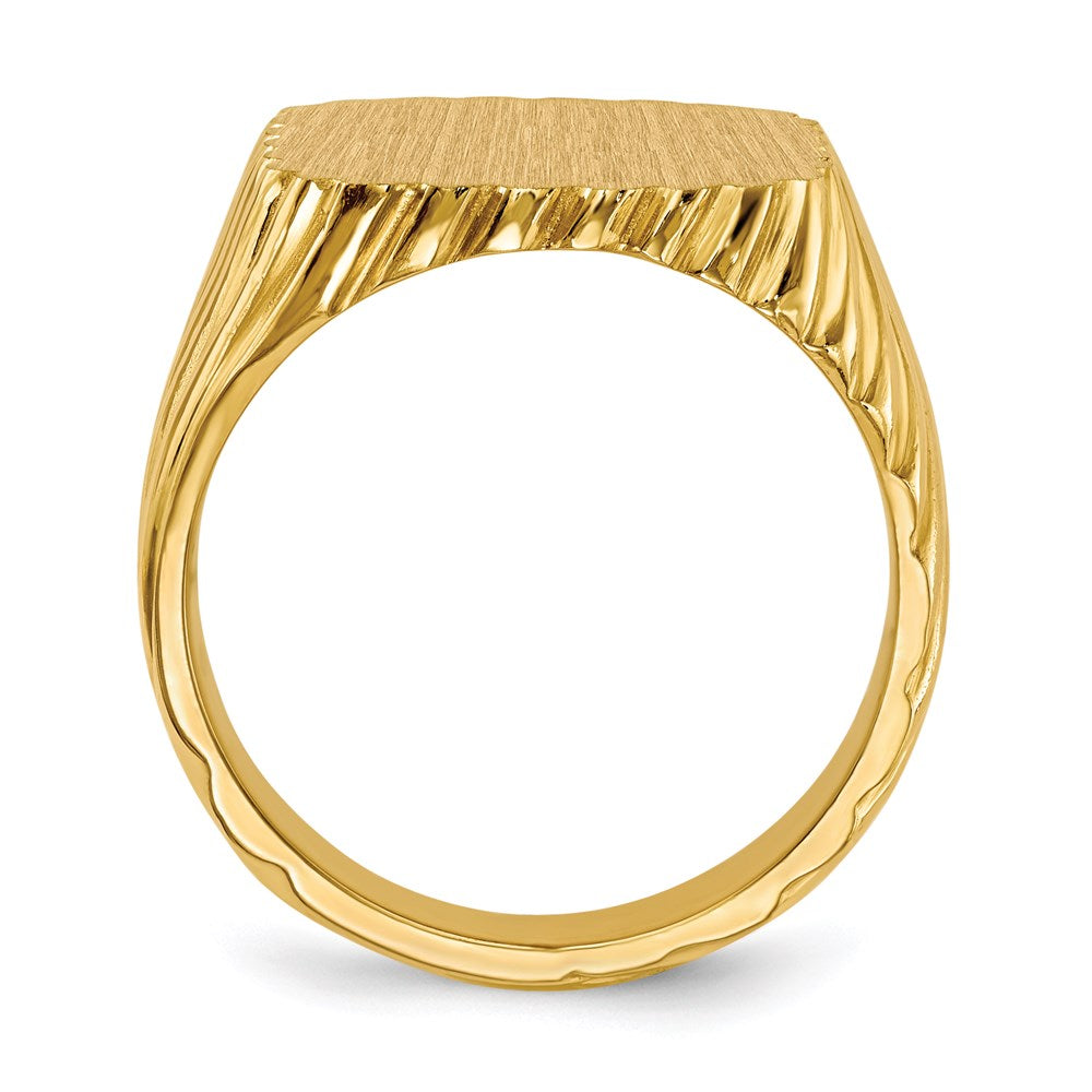 14K Gelbgold Siegelring für Herren