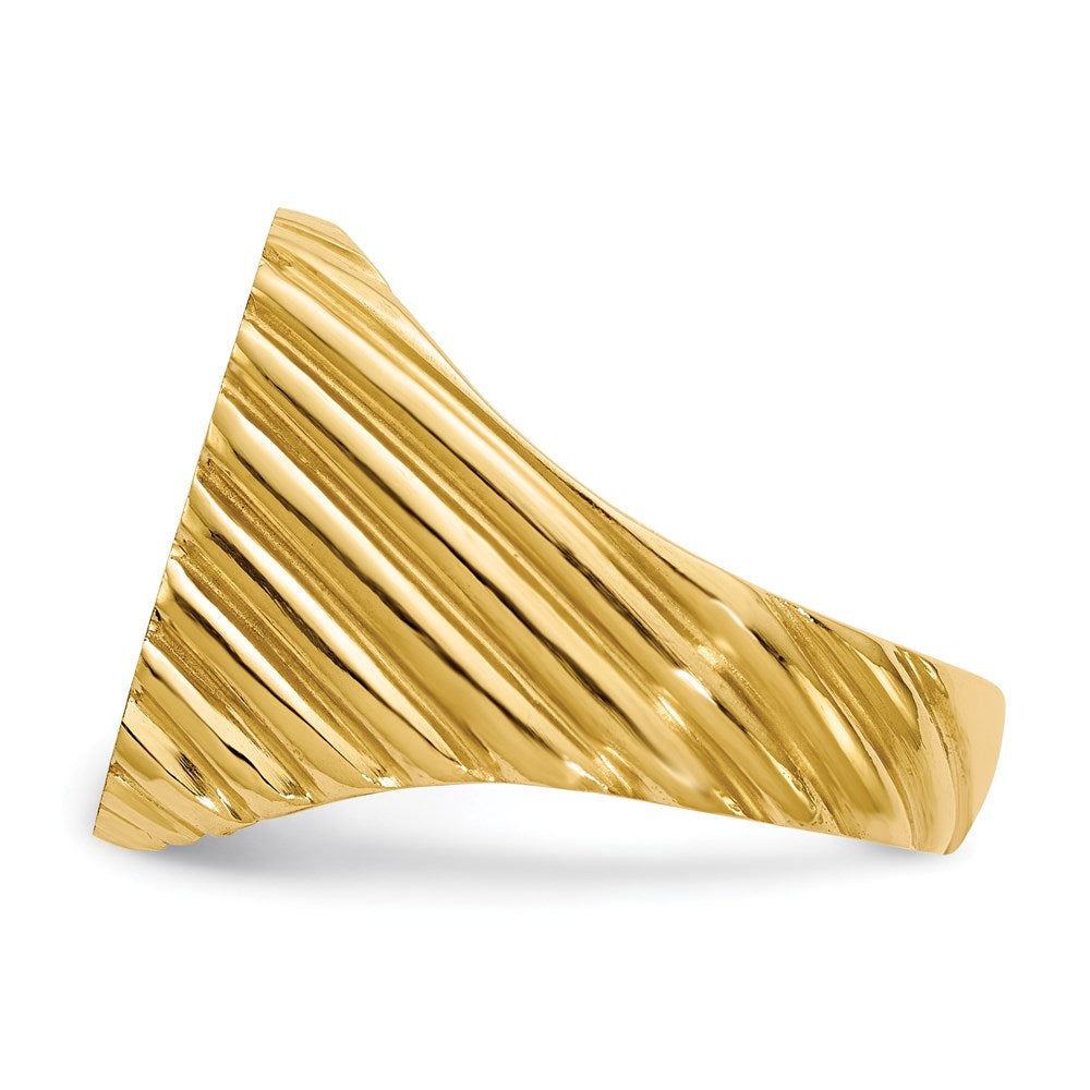 14K Gelbgold Siegelring für Herren