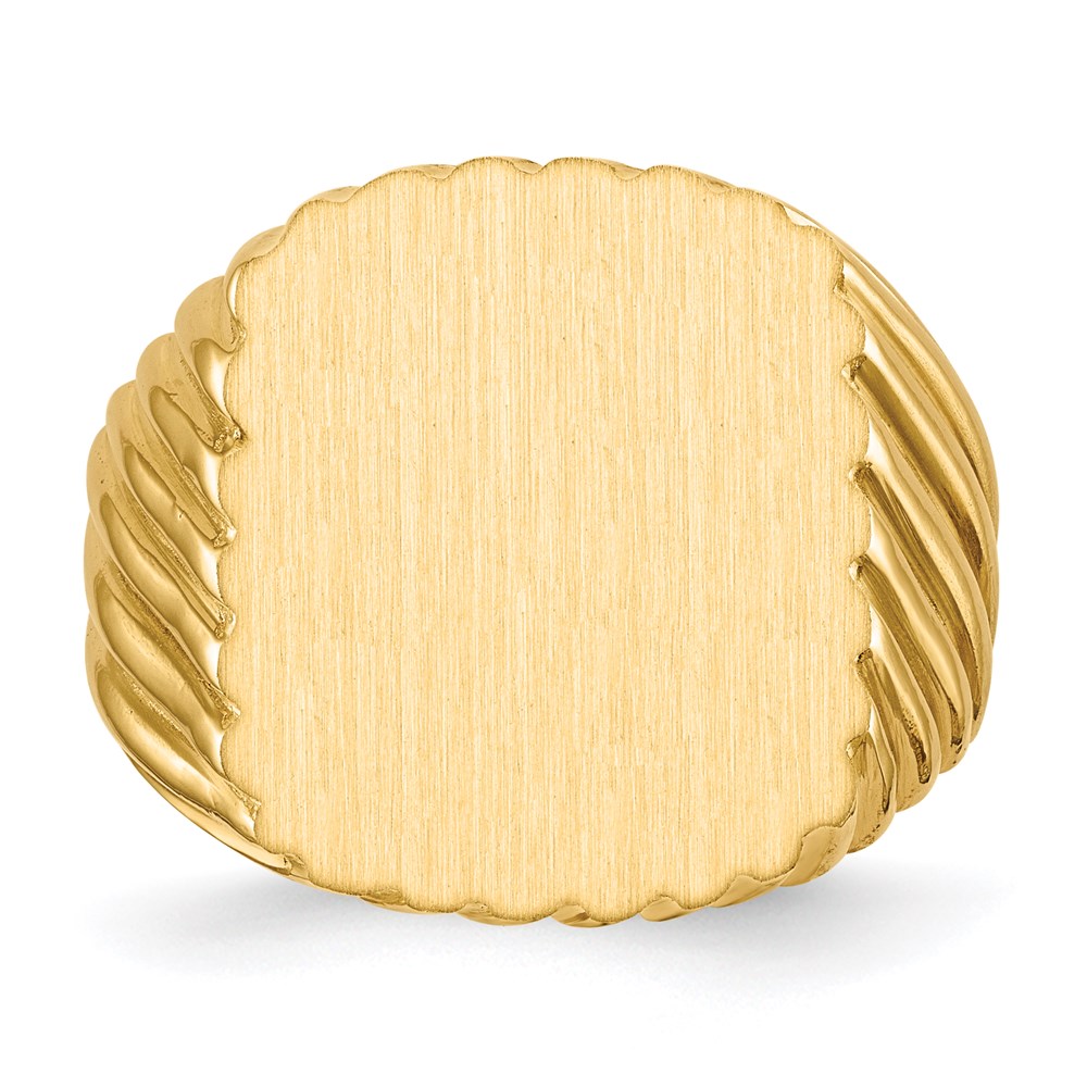 14K Gelbgold Siegelring für Herren