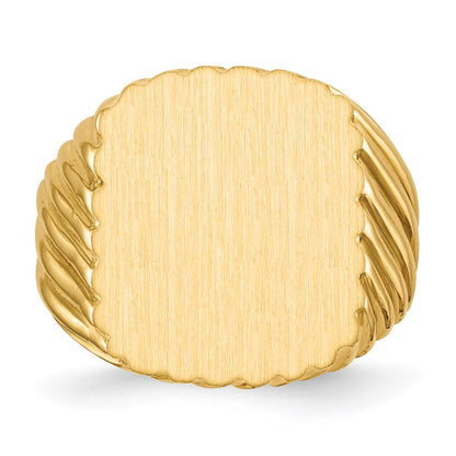 14K Gelbgold Siegelring für Herren