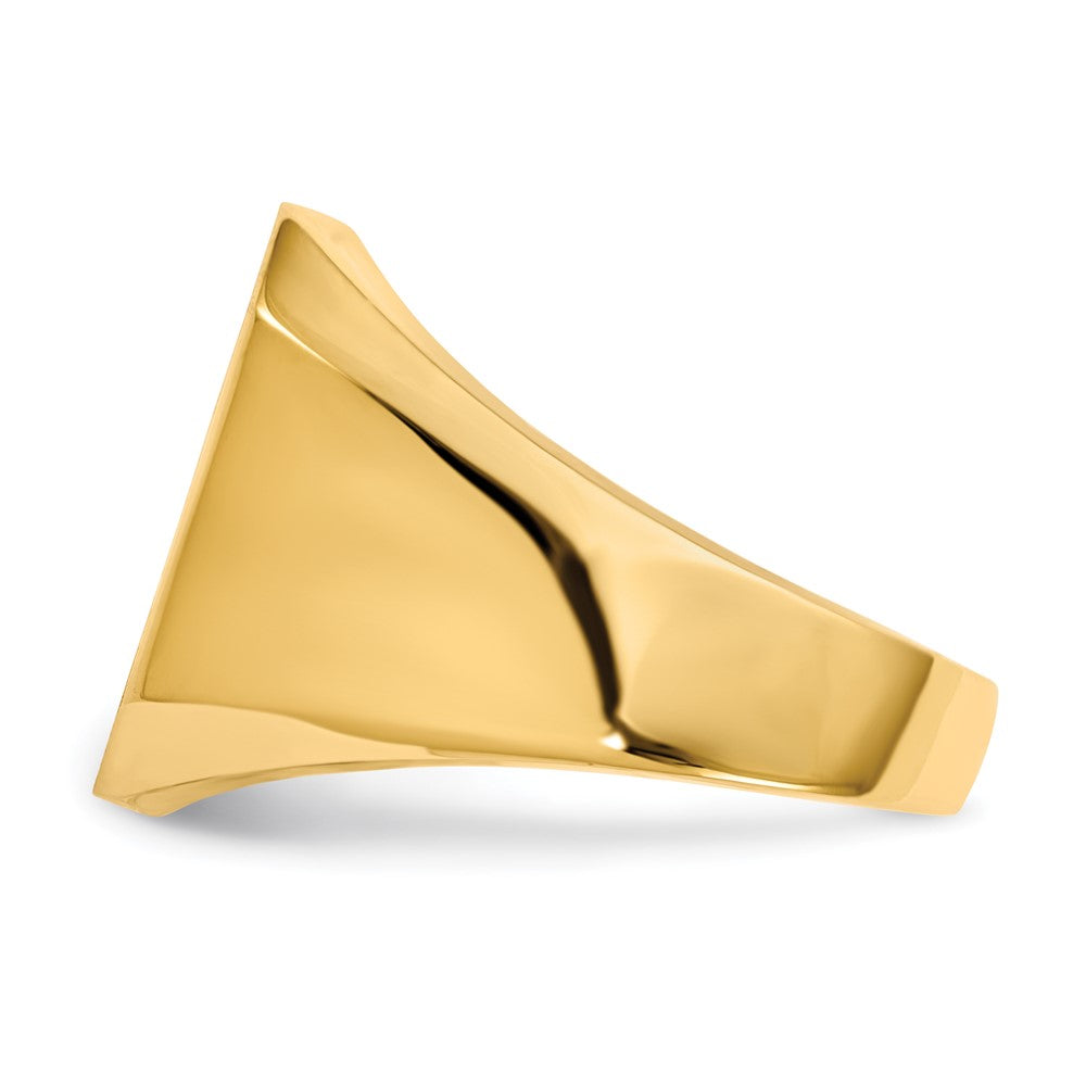 10K Gelbgold Siegelring für Herren