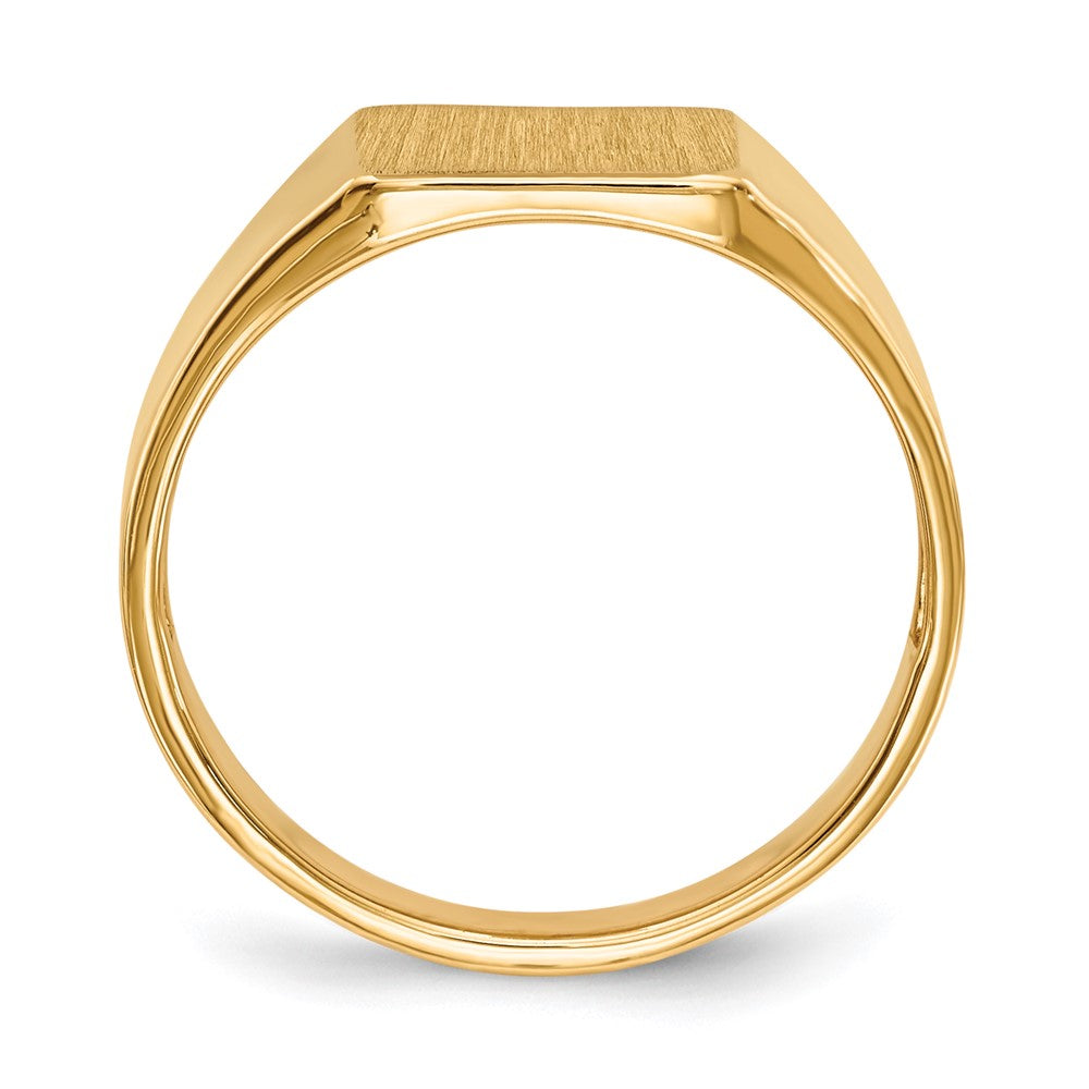 585 Gelbgold Siegelring, 9,0x8,5mm, offene Fassung