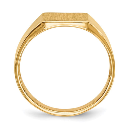 585 Gelbgold Siegelring, 9,0x8,5mm, offene Fassung