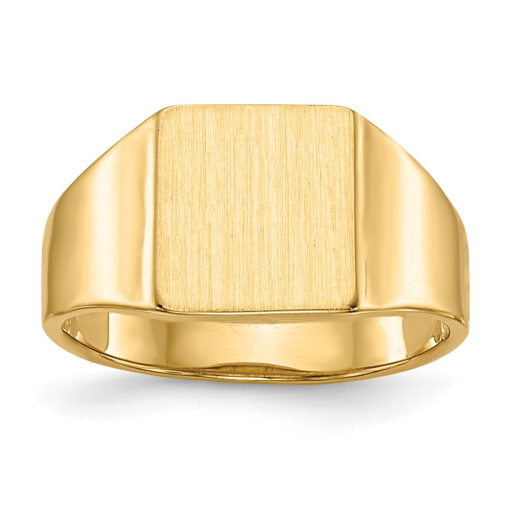 585 Gelbgold Siegelring, 9,0x8,5mm, offene Fassung